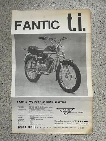 Originele Folder Fantic t.i. Motor / Bromfiets beschikbaar voor biedingen