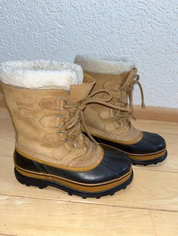 Sorel Caribou dames winterlaarzen 37 cognac zwart waterproof beschikbaar voor biedingen
