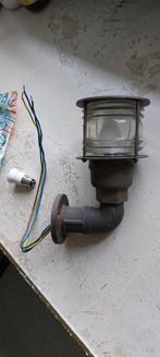 Oude scheepslamp, antiek, vintage, Ophalen, Gebruikt, Wandlamp, Netvoeding