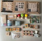 Partij stempels clear stamps speciale kerst pons versiering, Ophalen of Verzenden, Zo goed als nieuw, Houten stempel