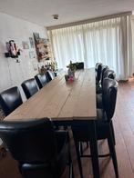 Bartafel met 10 stoelen, Huis en Inrichting, Barren, Ophalen, Zo goed als nieuw