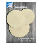 Joy!Crafts woodsters cirkels 3 stuks 6320/0001, Materiaal, ., Nieuw, Ophalen of Verzenden