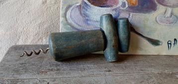 Franse vintage houten Deense stijl kurkentrekker  beschikbaar voor biedingen