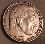 Duitse 2 Reichsmark 1939J Deerde Reich, Verzenden, Duitsland, Losse munt, Zilver