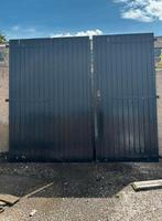 Hardhouten garagedeuren / tuindeuren, Ophalen, Hout, 100 tot 150 cm, 150 tot 200 cm