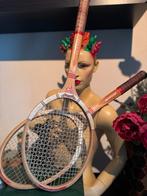 2 Vintage Dunlop Tennisrackets, Gebruikt, L4, Ophalen of Verzenden, Racket