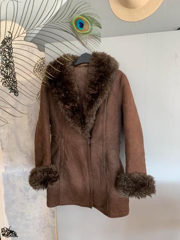 Vintage lammy coat S M bohemian afghaans jas beschikbaar voor biedingen