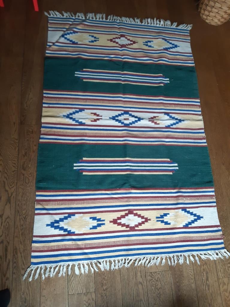 Geweven vloerkleed, 100 tot 150 cm, Ophalen of Verzenden, Zo goed als nieuw, 150 tot 200 cm