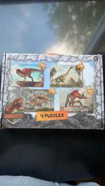 4 Puzzels dinosaurus 49, 56, 64 en 80 stukjes, Ophalen, Meer dan 50 stukjes, Zo goed als nieuw, 4 tot 6 jaar