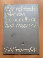 Porsche 914 en 914/6 - Grote folder uit 1970, Gelezen, Porsche, Verzenden, Porsche