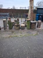 Spijkerblok,hakblok,boomstam,kopspijkers,spijkerslaan, Ophalen of Verzenden, Hout