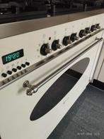 Gasfornuis m-system 90 cm breed kleur licht beige, Gebruikt, 60 cm of meer, Ophalen of Verzenden, Gas
