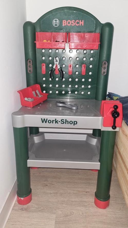 Bosch werkbank, Kinderen en Baby's, Speelgoed | Speeltafels, Zo goed als nieuw, Ophalen