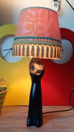 Glazen fles kat nu tafellamp creatie,lees de beschrijving, Huis en Inrichting, Lampen | Tafellampen, Minder dan 50 cm, Ophalen of Verzenden