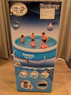 Bestway zwembad 366 cm diameter met pomp en afdekzeil, Ophalen, Minder dan 80 cm, Opblaaszwembad, Rond