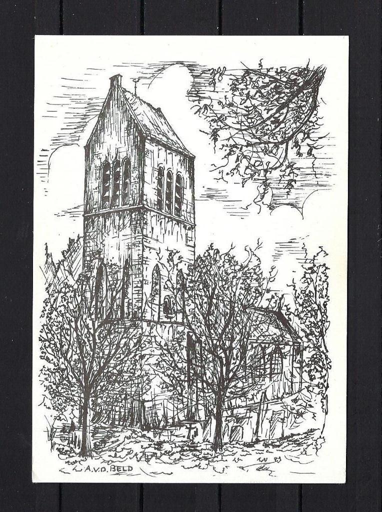 577 KERK Wijckel, Ned. Herv. Kerk, Verzamelen, Ansichtkaarten | Nederland, Ophalen of Verzenden, Ongelopen, Friesland