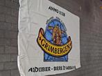 Grimbergen bier vlag 196 x 136 cm, Ophalen of Verzenden, Zo goed als nieuw, Reclamebord, Plaat of Schild, Overige merken