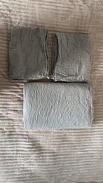 Lichtgrijze dekenset 200200 cm met 2 kussenslopen, Dekbedovertrek, Tweepersoons, Ophalen of Verzenden, Zo goed als nieuw