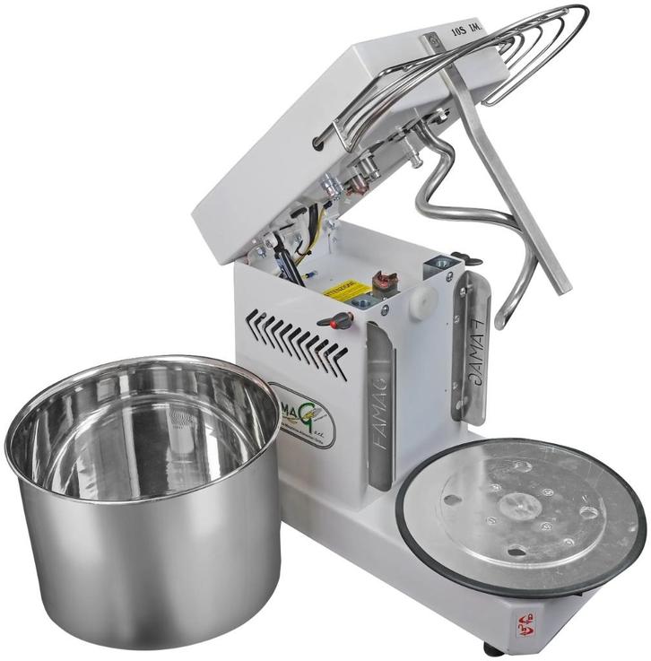 Famag IM5S 230 10 Speed spiraalkneder met afneembare kom, Witgoed en Apparatuur, Keukenmixers, Nieuw, 4 liter of meer, 3 snelheden of meer