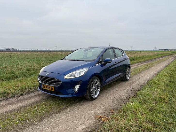 Ford Fiësta 1.0 Ecoboost Titanium Blauw, Auto's, Ford, Particulier, Fiësta, Achteruitrijcamera, Adaptive Cruise Control, Airbags