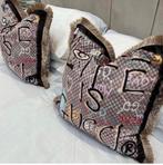 Gucci Kussens - Set van 2, Huis en Inrichting, Woonaccessoires | Kussens, Ophalen of Verzenden, Zo goed als nieuw, Beige, Vierkant