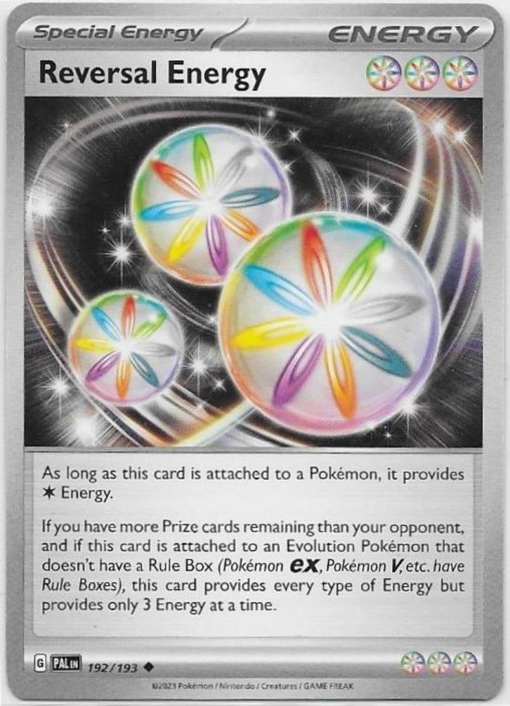 Paldea Evolved,  Reversal Energy [uncommon] 192/193, Hobby en Vrije tijd, Verzamelkaartspellen | Pokémon, Nieuw, Losse kaart, Ophalen of Verzenden