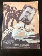 Bladmuziek Zoninig Madeira van Eddy Christiani voorpiano en, Muziek en Instrumenten, Bladmuziek, Zang, Gebruikt, Verzenden, Klassiek
