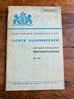 KL Defensie KNIL schieten Bren Lee Enfield Sten Voorschrift, Verzamelen, Verzenden, Nederland, Embleem of Badge, Landmacht
