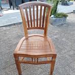 6 teakhouten stoelen met teakhouten tafel 1mx90 cm, Ophalen