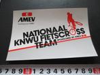 sticker fiets bmx AMEV KNWU nationaal fietscross team *, Ophalen, Zo goed als nieuw