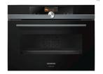 Siemens iQ700 combi-oven 45cm CM836GNB6 zwart, Witgoed en Apparatuur, Ovens, Gebruikt, Oven met grill, Inbouw, 45 tot 60 cm
