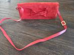 Peter Kaiser Rode Suede Clutch, Ophalen of Verzenden, Zo goed als nieuw, Rood