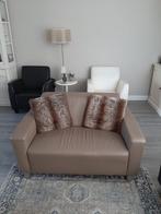 Lederen Loveseat + Fauteuils - Goede Staat!, Huis en Inrichting, Stoelen, Ophalen