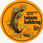 Sticker muziek discotheek Takens Balkbrug, Verzenden, Zo goed als nieuw, Overige typen
