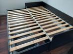 Extendable IKEA Brimnes bed, Ophalen, Gebruikt, Zwart, Tweepersoons