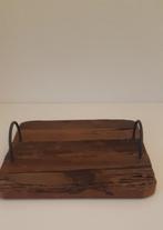 Klein railway dienblad, Ophalen, Zo goed als nieuw, Vierkant, Hout