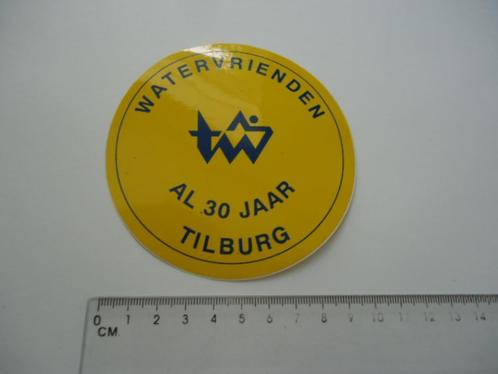 sticker oud Watervrienden tilburg zwembad zwemmen retro club, Verzamelen, Stickers, Zo goed als nieuw, Bedrijf of Vereniging, Verzenden