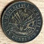 Schaarse 10 centimes 1863 Geffrard/ Haïti, Postzegels en Munten, Munten | Amerika, Verzenden, Noord-Amerika
