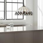 Tiffany Stijl Hanglamp, Hanglamp met Gekleurd Glas. 00314, Ophalen, Glas, Zo goed als nieuw, Nvt