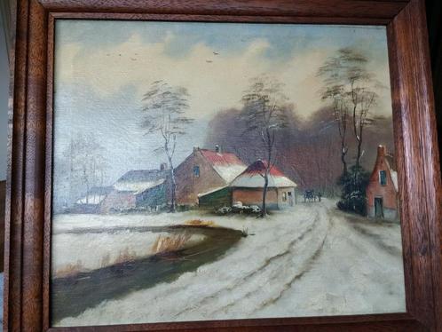Mooie en goed geschilderd schilderij Boeren, Antiek en Kunst, Kunst | Schilderijen | Klassiek, Ophalen