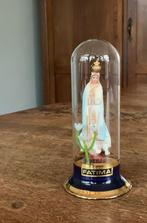Mooi heilig beeldje Fatima in glazen stolp, Antiek en Kunst, Antiek | Religie, Ophalen of Verzenden