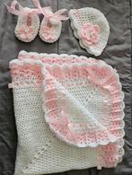 Baby omslagdoek , mutsje en slofjes, Verzenden, Nieuw