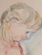 Aquarel Stijl Jan Sluijters herkomst Bergen, Antiek en Kunst, Verzenden