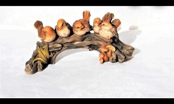 Decoratieve beeld van vogels op een tak, Antiek en Kunst, Kunst | Beelden en Houtsnijwerken, Ophalen of Verzenden