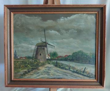 Van Schaijk (20ste eeuw) - Hollandse Molen - 1950 beschikbaar voor biedingen