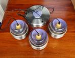 Vintage Lakro plafondlamp jaren 60 space age lila, Gebruikt, Ophalen of Verzenden, X, X