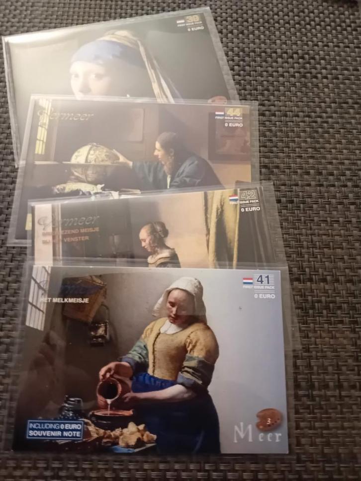 Vermeer 0 Euro Biljetten - Limited Edition UNC, Postzegels en Munten, Bankbiljetten | Europa | Eurobiljetten, Los biljet, Overige landen