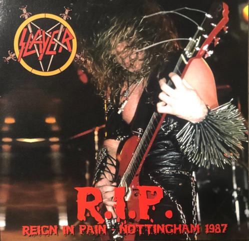 Slayer: Reign in pain in Nottingham 1987 lp + poster colour, Cd's en Dvd's, Vinyl | Hardrock en Metal, Zo goed als nieuw, Ophalen of Verzenden