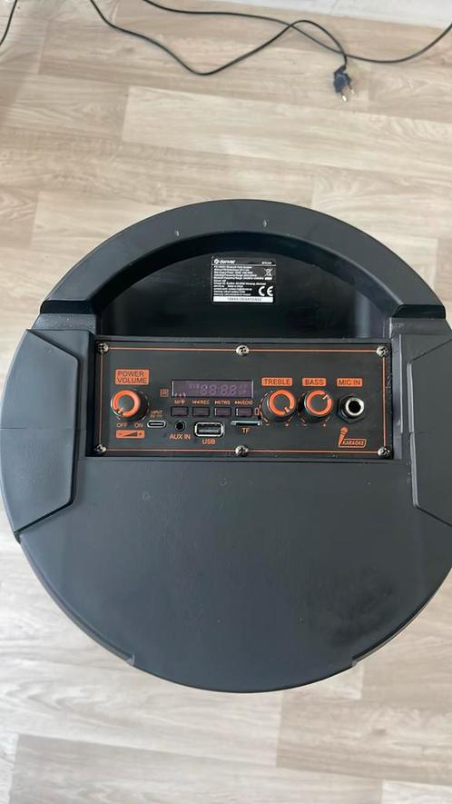 denver bluetooth speaker party box, Audio, Tv en Foto, Karaoke-apparatuur, Zo goed als nieuw, Ophalen