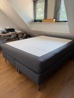 Dunvik boxpring bed 160x200 met matras, Huis en Inrichting, Ophalen, Tweepersoons, Zo goed als nieuw, 200 cm